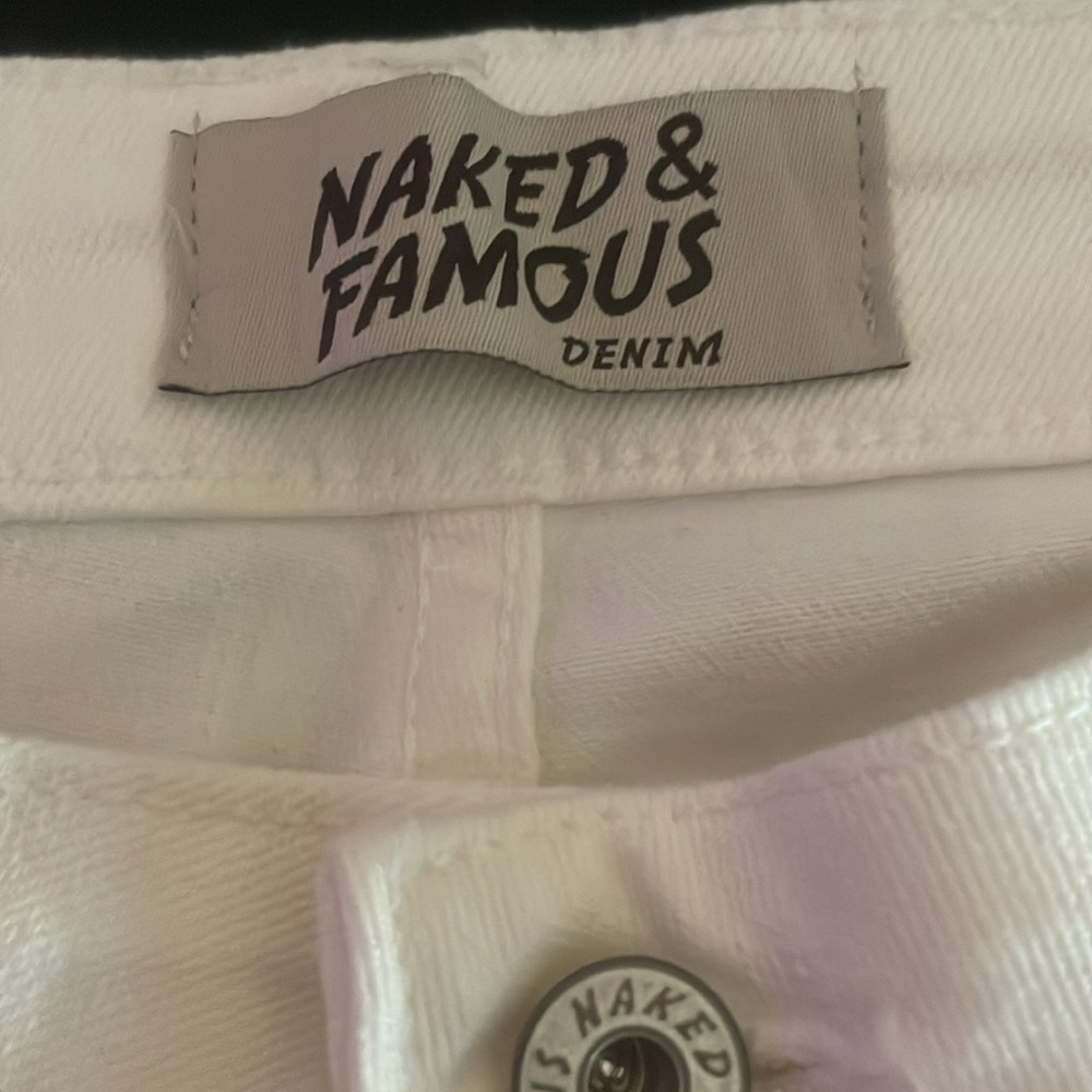 Men’s white jeans
